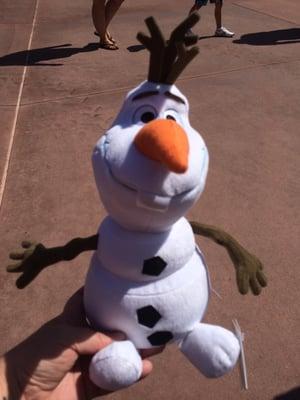 Purchase Olaf while you can. He is a limited release and can ONLY be purchased in Hollywood Studios at certain shops/kiosks.