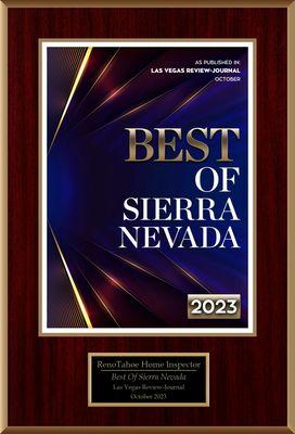 Voted best in the Sierra Nevada Area!