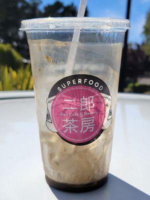 Tastiest hojicha iced latte