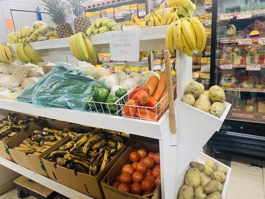 Frutas y verduras frescas.