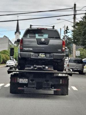 Still has the fake plates on lol....good advertising for Hudson, on the back of a flatbed