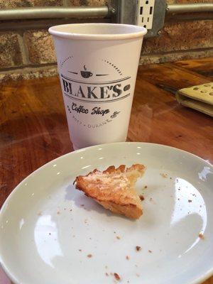 Drip coffee and honey butter toast that lasted 5 seconds.