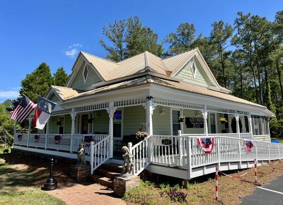 Gingerbread house is home to Azio Media Books, Music & More in Shallotte, NC