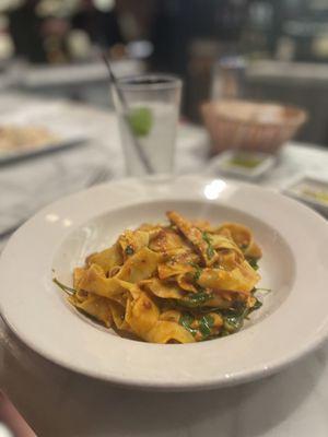 Homemade pasta bolognese