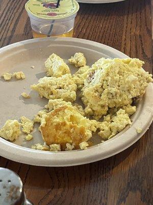 This is supposed to be scrambled eggs