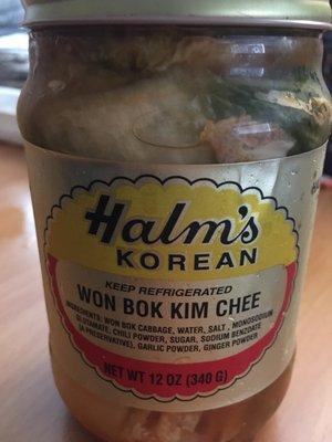 Halm's Korean Won Bok Kim Chee