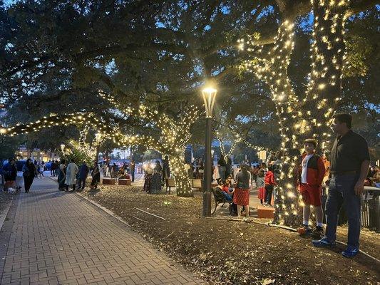 Walkway to the festival.