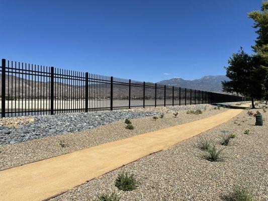 8' tall Commercial Iron Fence in San Jacinto