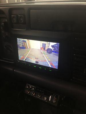 Front view with back up camera