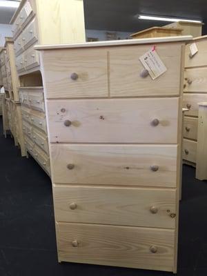 Amish Built 5 Drawer Chest $199