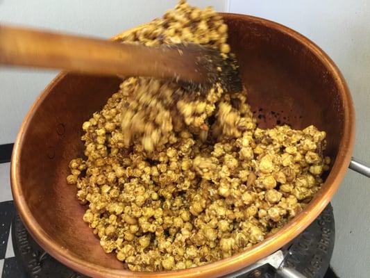 Caramel corn coming up!