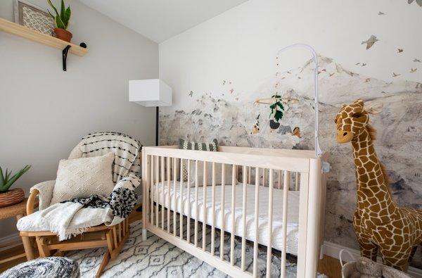 Safari themed Nursery inspired by parents travels to Africa