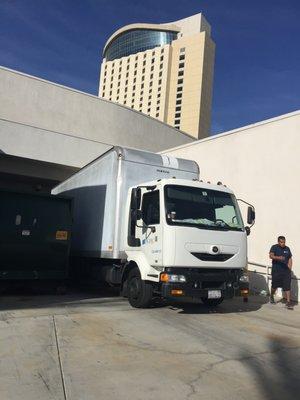 We have a fleet of trucks serving the Orange County and Los Angeles area.