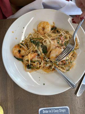 Linguini scampi alla vodka