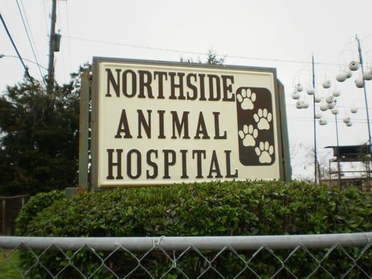 Hey its Northside Animal Hospital Sign -- Out Front on Veterans Parkway in Columbus, GA