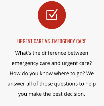 When you need immediate care, but it's not a medical #emergency, our #Pearland location offers #urgentcare services and urgent care billing.