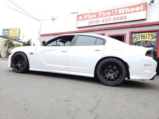 20x9.5 and 20x11 HELLCAT REPLICA WHEELS WITH TIREES CALL 510-437-9999 FOR THE BEST PRICES!