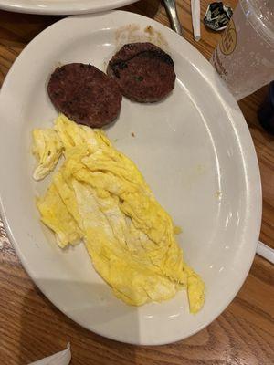 Kids egg with Smoked Sausage Patties