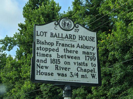 Lot Ballard House Historical Marker, Richlands