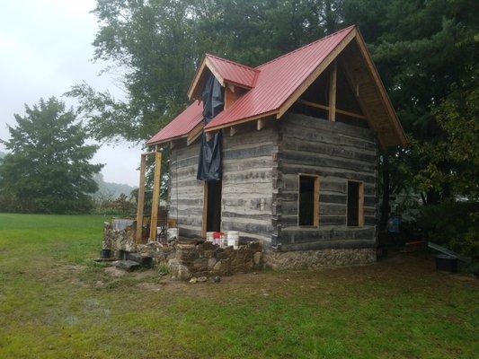 Restoration of an old cabin.