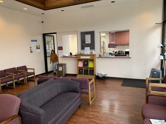 #Waiting Room - Comfortable couch and seats for patients