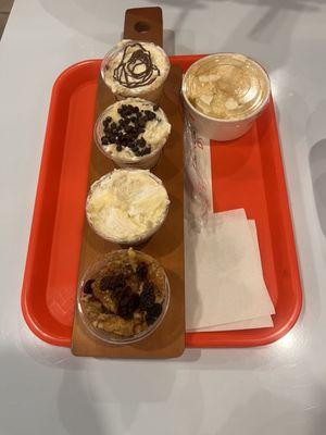 NUTELLA PUDDING - CHOCOLATE CHIP PUDDING - COCONUT CREAM PUDDING - APPLE WALNUT RAISIN COBBLER