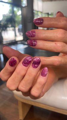 Plexigel manicure nail art