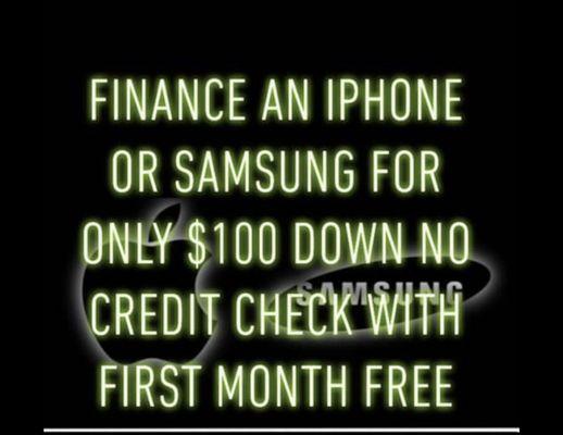 Phone financing available no credit check