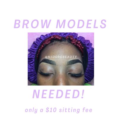 Brow Models Needed!