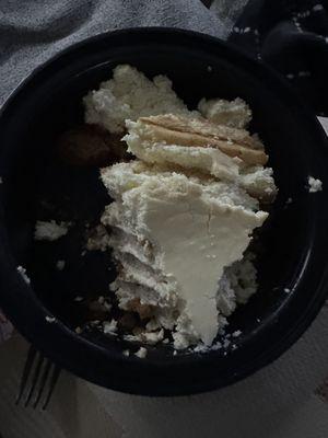 How the cheesecake looked when I opened it.