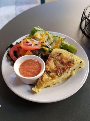 Tortilla Hispaniola w/side salad.