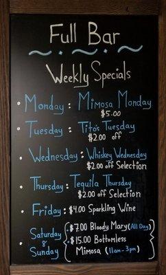 Weekly Specials!