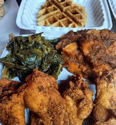 Our soul Food Sunday plate.