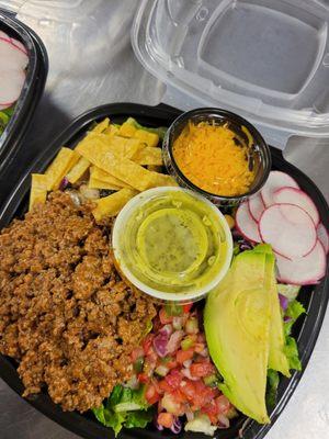 Taco Salad w/Cilantro Lime Dressing