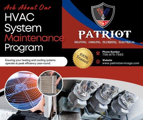 Ask About Our HVAC Maintenance Program!