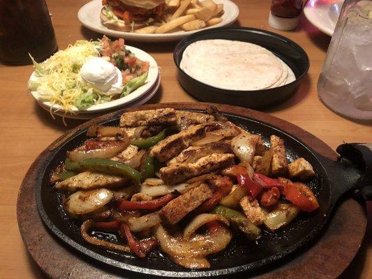 Chicken fajitas