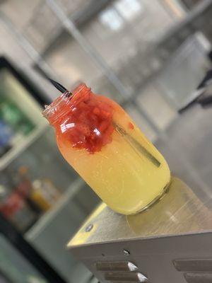 EVER HAD MANGO OR PEACH  LEMONADE.... IF NOT COME TRY OUR FRESHLY CHOPPED FRUIT LEMONADES