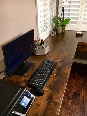 Home Office / Guest Room - custom made desk and wallbed by Classic Wood Craft