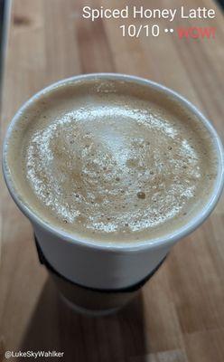 Spiced honey latte