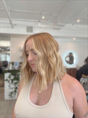 Full hightlight + balayage by Andrea