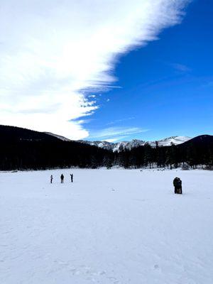 Frozen lake