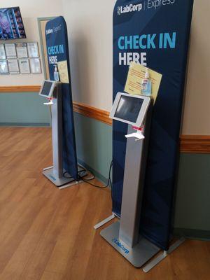 Automated check in kiosks. Very convenient, especially if you have an appointment.