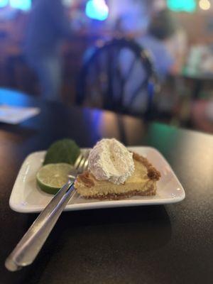 Homemade key lime pie