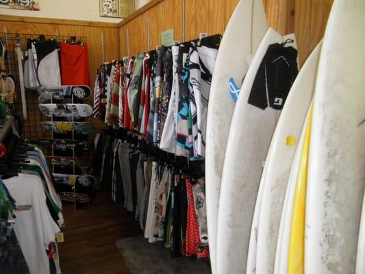 We have boards, boardshorts and skateboards!