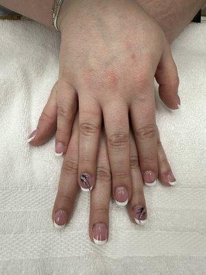 French acrylics with design!