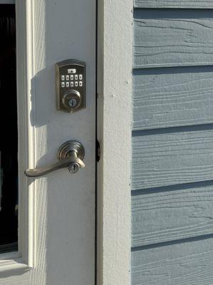 Keypad for easy access to our home.