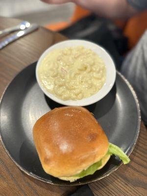 Lobster mac & cheese, and Aji tuna sandwich. It was actually supposed to be a crabcake sandwich though.