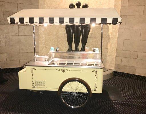 Gelato cart catering at the MacRay Harbor