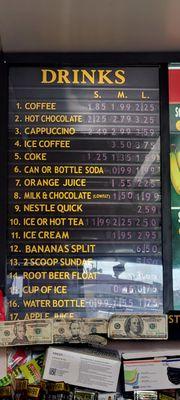 Drink Menu (06/18/23). @DonutsAndDelites #VanNuys #SFV #Breakfast #Donuts #Sandwiches #Smoothies