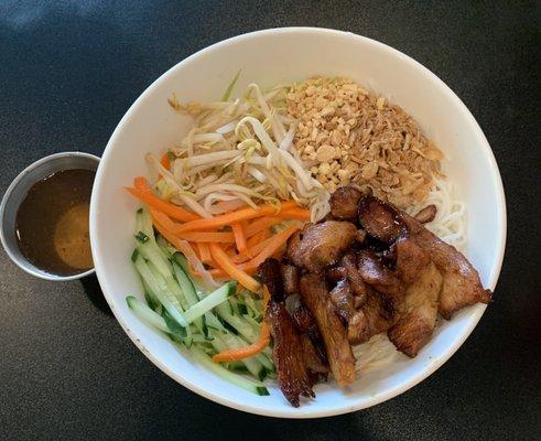 Sauteed Chicken Bun Noodle Salad